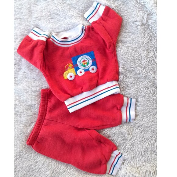 Vintage Sears Infant 3-6mo 14lbs-19lbs sweat suit set - Picture 1 of 4